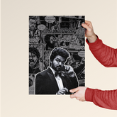 Thalapathy Vijay – Retro Comic Don Poster